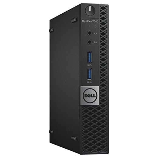 DELL OPTIPLEX 7040 6th Gen Micro Business Desktop Computer, Intel Quad Core i5 6400T up to 2.8GHz, 16G DDR4, 256GB SSD, WiFi,HDMI, DP, Win 10 64-Bit Supports EN/ES/FR(CI5)(Renewed)