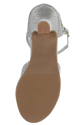 Image of Gwen & Zoe Girl Dress Shoes for Weddings and Parties - Big and Little Girl 2 Inch High Heel with Rhinestone Strap