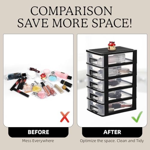Gain de place pour petits objets avec l'armoire de rangement plastique transparente