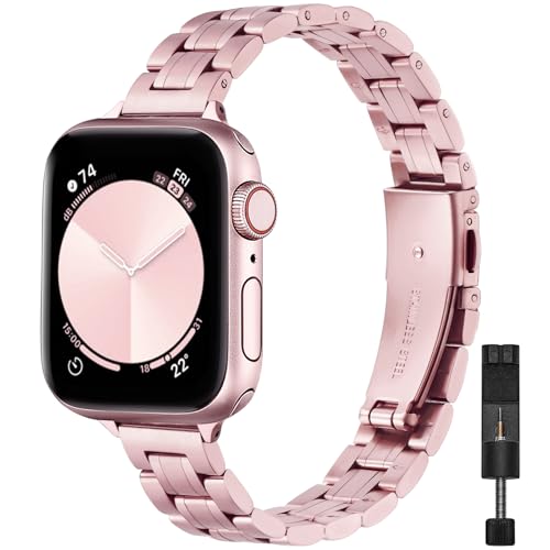 STIROLL ���^�����p�o���h Apple Watch 49mm 46mm 45mm 44mm 42mm(Series 3 2 1)�ɑΉ� �X�e�����X�X�`�[�����^�����X�g�o���h ���f�B�[�X �����Y iWatch Ultra SE Series 11 10