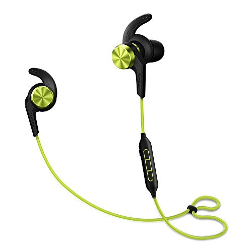 1MORE iBFree in-Ear Earphones Wireless Sport Headphones Bluetooth CSR, IPX 4 Waterproof, Secure Fit in-Line Remote Gym Running Workout - Green