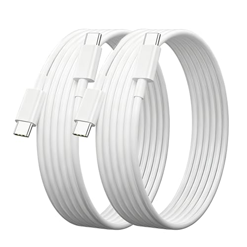 USB C ケーブル 2m 2本セット Suptopwxm Type-C to Type-C 60W PD 急速充電 480Mbps 高速データ転送 【ホワイト/高耐久TPE素材】 スマホ タブレット ノートPC ゲーム機 各種対応 ビデオ出力非対応（Amazon）