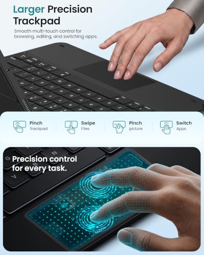 typecase Edge+ Keyboard Case for iPad Air 13/Pro 12.9, Multi-Mode Back Case - image 9