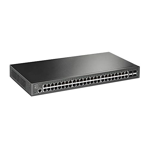 TP-Link T2600G-52TS Managed Switch, L2 Jetstream 48 Porte Gigabit, 4 Porte SFP, Routing Statico, Port, Tag e Voice VLAN