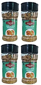 Spice Park Pizza & Pasta Seasoning Shaker Jar | Sprinkler Bottle | Easy Store Pack | 100gm | (Pack of 4)