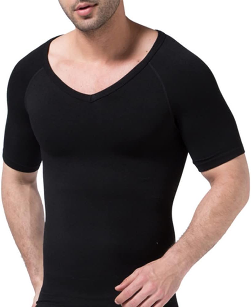 Mens Compression Slimming Body Shaper Tummy Control Vest Elastic Vest Workout Tank Tops