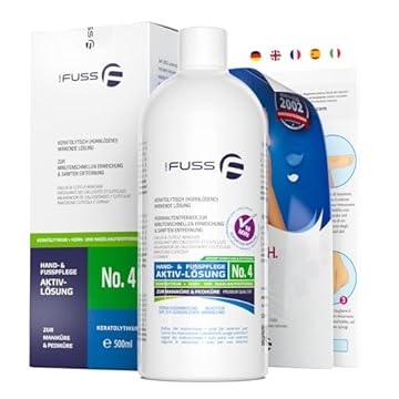 Mr. Fuss - Levacalli, soluzione attiva n° 4, 500 ml - calli piedi rimozione pedicure - cheratolitico piedi professionale