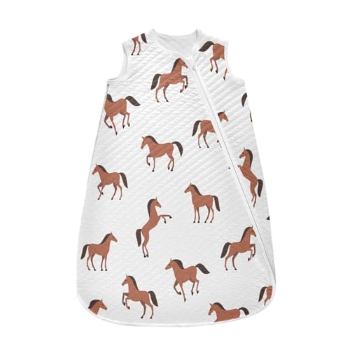 Horse Baby Sleeping Bag,Baby Wearable Blanket,Toddler Sleep Sack,Sleep Suit for Infant Newborn Baby 0-6 Months