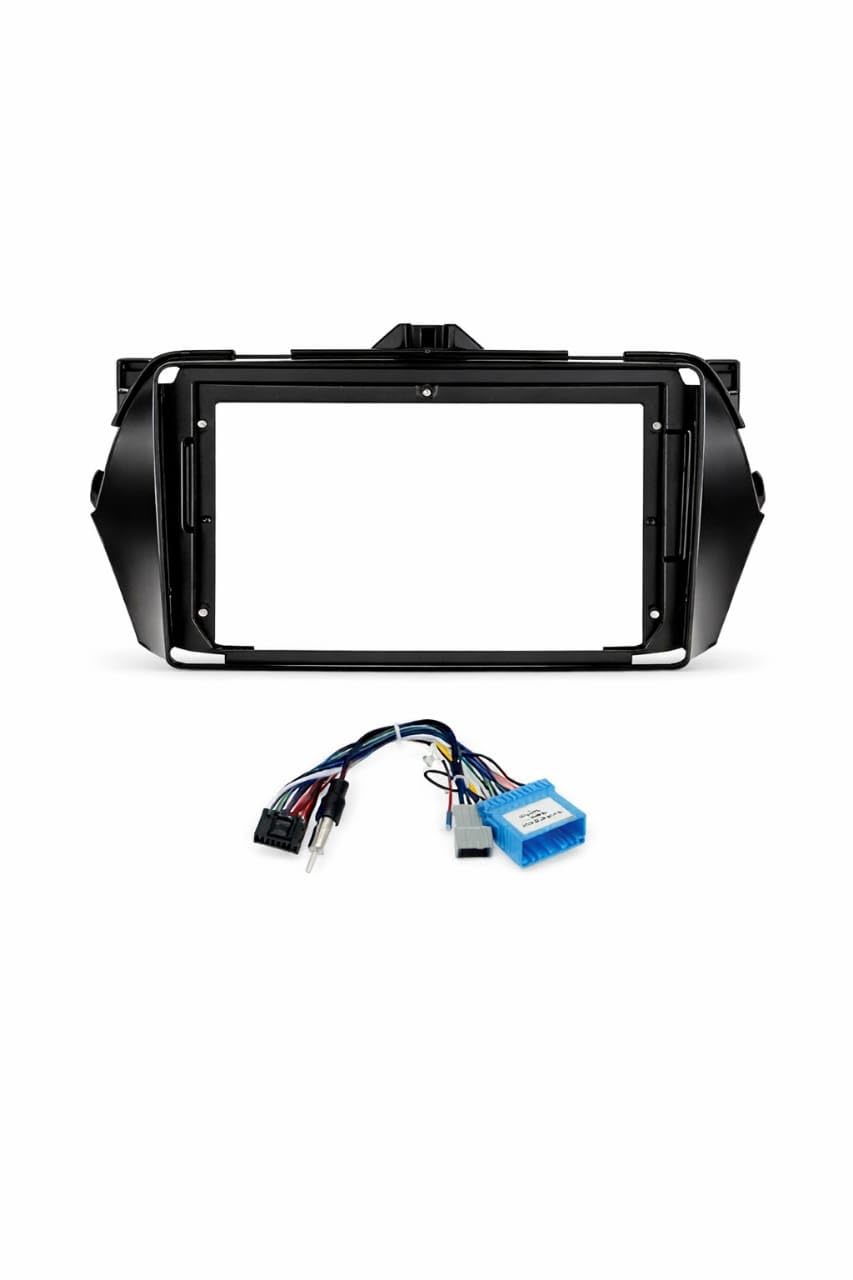 Android 9 Inch Stereo Frame for Maruti Suzuki Ciaz 2014-2018 | Dashboard Fascia Panel Trim Kit | Easy Install with Wiring Harness | Black-image-10