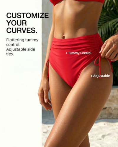 Image of Holipick Women's High Waisted Bikini Bottom