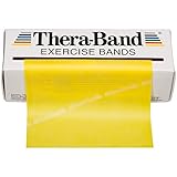TheraBand Resistance Bands, 6 Yard Roll Professional Latex Elastic Band for Upper Body, Lower Body, Core Exercise, Physical Therapy, Pilates, Home Workouts, Rehab, Tan, Extra Thin Beginner Level 1