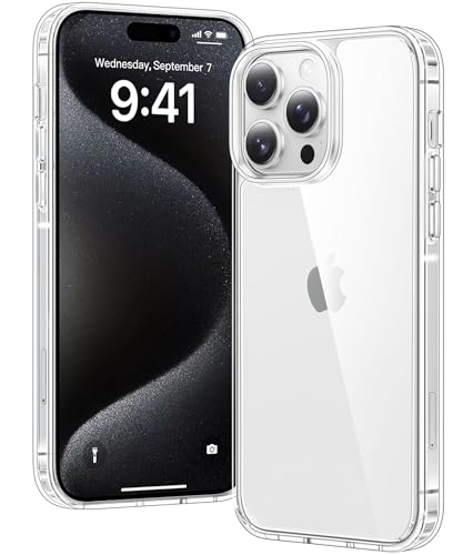 Voyahülle Clear Case for iPhone 15 Pro Ultra Thin Shockproof TPU Cover Anti-Yellowing Crystal Clear Phone Case for Apple iPhone 15 Pro - Clear