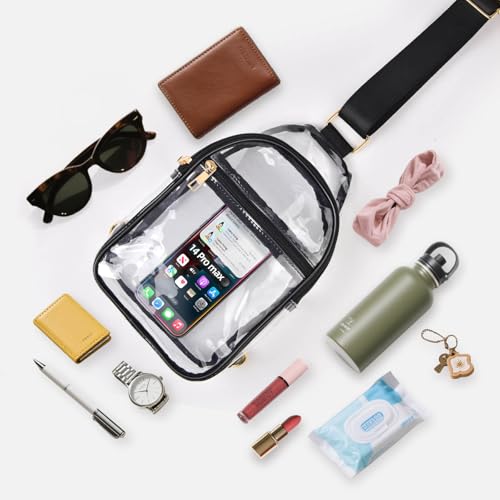 Clear Bag Stadium Approved, Clear Sling Bag with Adjustable Strap for Women Men, Concerts Sports, Events3