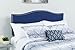 Flash Furniture Lexington Upholstered Twin Size Headboard with Accent Nail Trim in Navy Fabric