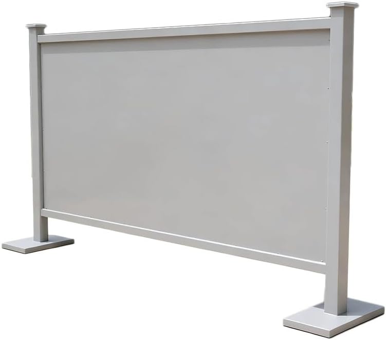 Sign For Outdoors, Rectangular Outdoor Dividers For Dining Areas, Heavy Duty Portable Fence Board, Metal Double Sided Poster Boards(Gray,100x80cm)