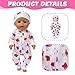 14-18 Inch Baby Doll Clothes 5 Sets Accessories Dress with Hats Socks for New Born 43cm Toy Baby Doll 14-16 Inch/15 Inch/18 Inch/Girl&Boy