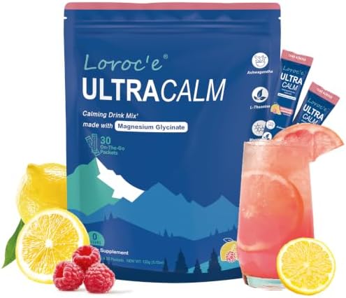 UltraCalm Super Drink Packets, Sugar-Free, Raspberry Lemonade, 30...