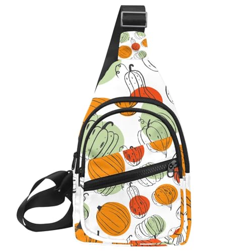 Bolso bandolera de flores unisex con correa ajustable y tejido impermeable para el día a día.