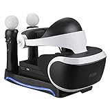 PS VR Controller Ladestation für PS VR Controller, 4-in-1 Ladestation, Ladestation für Multifunktionsgriffhalterung für PSVR
