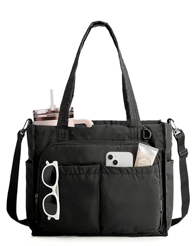Image of BAGSMART Tote Bag for Women, Puffy Laptop Work College Shoulder Handbag