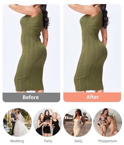 LANCS Tummy Control Shapewear Panties for Women High Waisted Compression Underwear Waist Trainer Body Shaper Girdle4