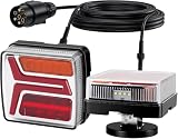Justech 2 Pezzi Luci Posteriori 35LED Fanali Posteriori 12/24V Luci per Rimorchio con Cavo da10m e Connettore a 7 Pin per Rimorchi Camion Caravan - 2