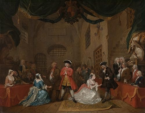 Art tableau l'opéra du mendiant William Hogarth pour habiller un grand mur vide