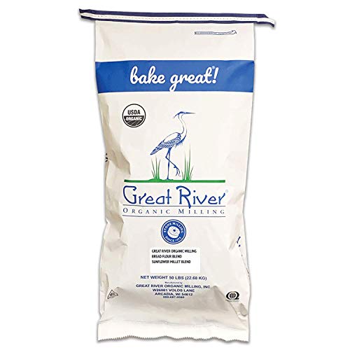 Great River Organic Milling, Bread Flour Blend, Sunflower Millet Blend, Stone Ground, Organic, 50-Pounds (Pack Of 1) #TOP12