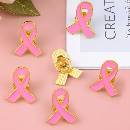 HOWAF Octobre Rose Bracelets En Silicone Broches En Forme De Ruban En Satin Cancer Du Sein D