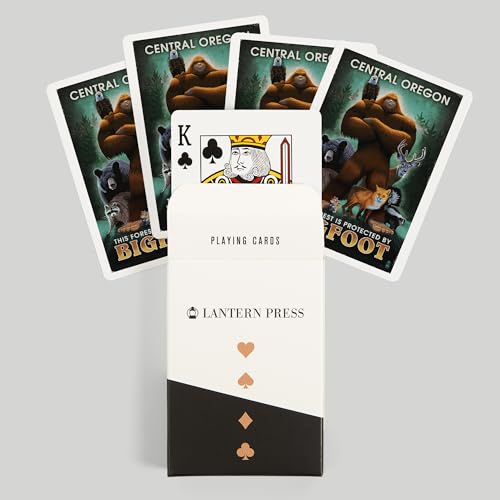 Baraja póker Central Oregon Bigfoot 52 cartas miniatura 6