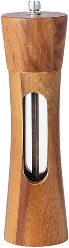 Acrylic and Ceramic Seasoning Bottle for Sea Salt and Pepper - Transparent Design for Kitchen Use