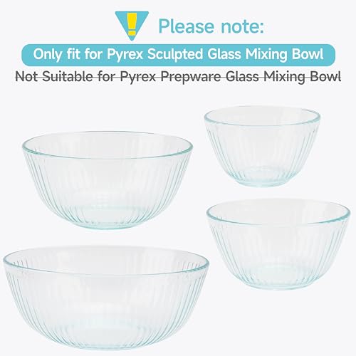 Tapas de Silicona 2 Pack para Bowls Pyrex 3-Cup miniatura 3