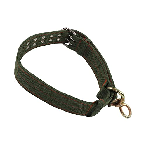 Qcwwy Kuhhalsband, Verstellbares 4-lagiges Canvas Kalbskragen Krawatte Rinderhalsband Halsband mit 2 Reihen Metallschnalle für Pferdeschaf Rinder(#1)
