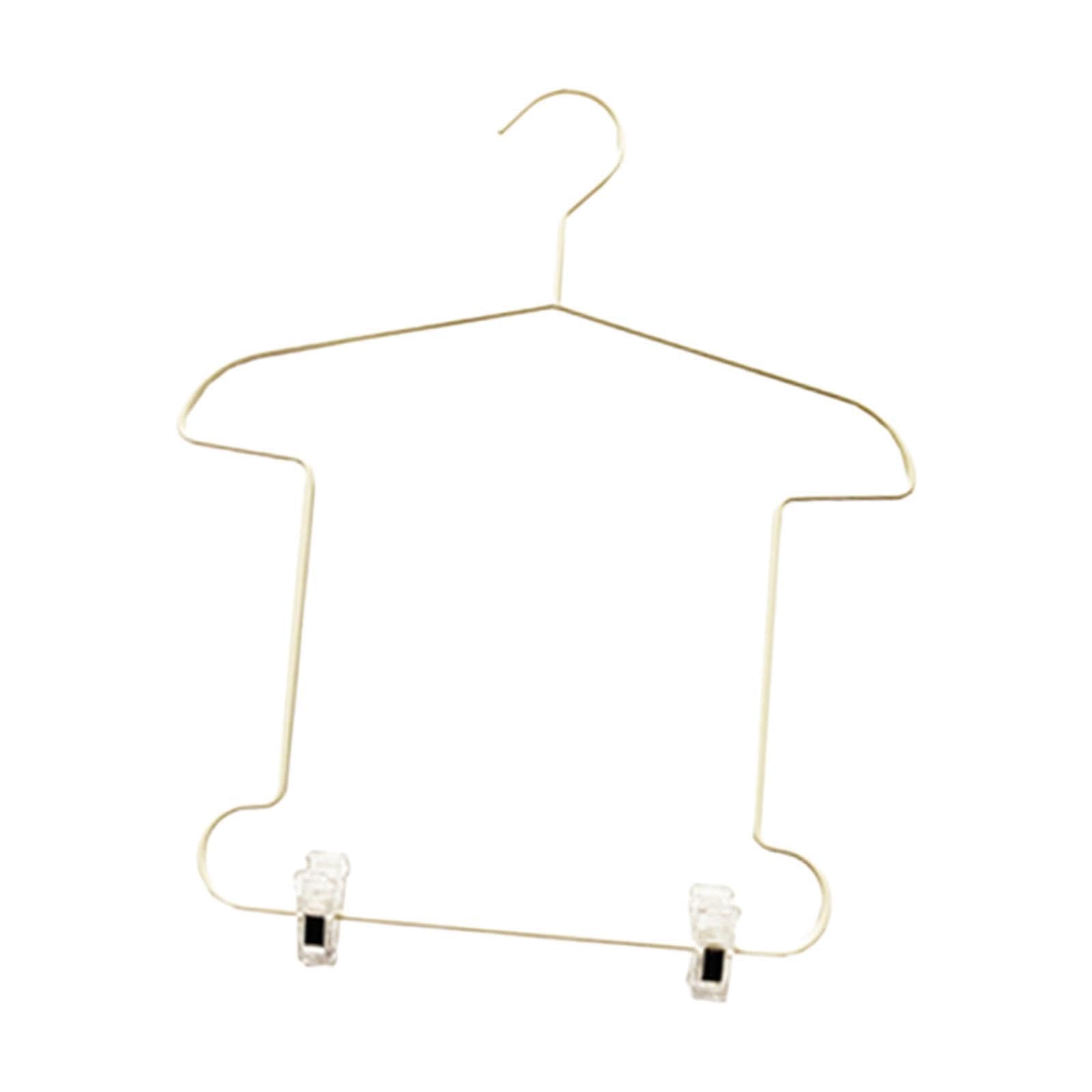 Pixzcsa Apricot Kids Closet Organizer Outfits Hanger Garments, 36X29x39cm