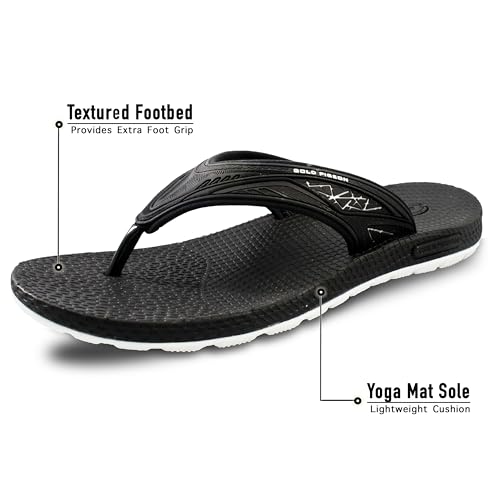 Gold Pigeon Shoes SIMPLUS Unisex Ultra-Cuhion Yoga Mat Flip-Flops with Heel Support3