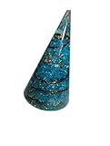 Exquisite Blue Orgone Antenna Cone Chakra Crystal Gemstones Agate Onyx Christmas EMF Protection Divine Spiritual Metaphysical Marvelous Brilliant Energetic Positive Powerful Peaceful Protection