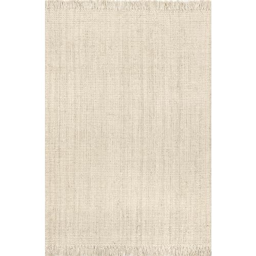 Nuloom NCCL01E-508 5X8 Daniela Jute Tassel Hand Woven Area Rug thumb #8