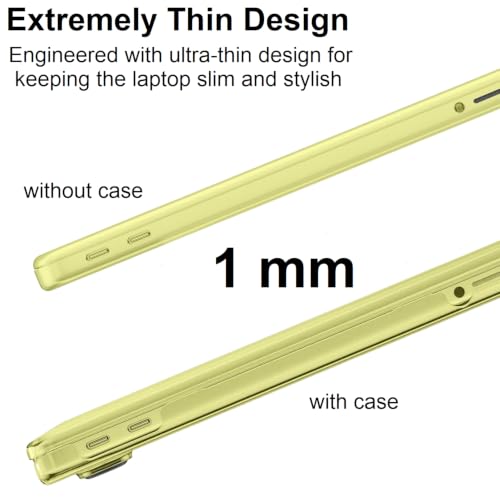 Image of Midkart Case Compatible with MacBook Neo 13 inch Case 2026 Release Model A3404 with A18 Pro Chip Matte Finish Scratches & Fingerprints Resistant Hard Shell Cover with Reinforced Corners, Citrus