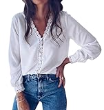 jersey lana oversize mujer Material: blusas mujer elegante estan hecha de tela de alta calidad algodón y poliéster, el material súper suave, cómodo, agradable