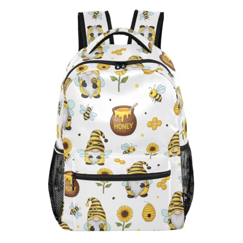 Sac à dos pour enfants à motif abeille jaune contre le mal de dos