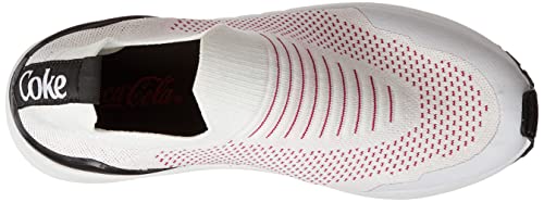 Tênis Coca-Cola Shoes, Cloud Knit Atl, Feminino, Branco/Pink, 36