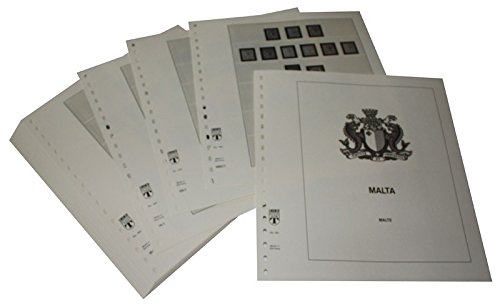 Feuilles pré-imprimées Malte 1860-1971 LINDNER Das Original pour album
