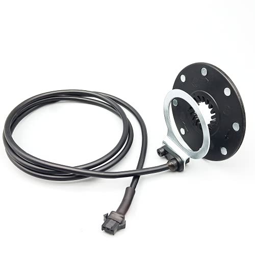 Elektrofahrrad PAS 8 Magnetischer Geschwindigkeitssensor E Bike Power Pedal Assist Sensor System Assistant SM/Wasserdichter Stecker für Ebike Umrüstsatz (SM-Stecker) Cover