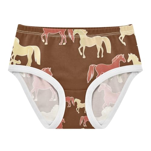 Horses Brown Toddler Girls's Underwear 2T 202c1467