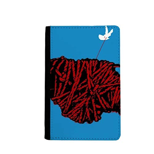 Étui portefeuille de voyage motif paix pochette passeport et rangement billets