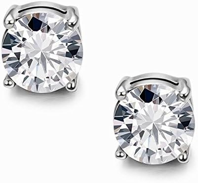 Vonchic 3 works Clip-on Magnetic Earrings for Men Women Stainless Steel No Piercing Round Cubic Zirconia Clip on Fake Ear Studs Magnet Earrings for Men 10mm 8mm 6mm Mens Earring - Image 3