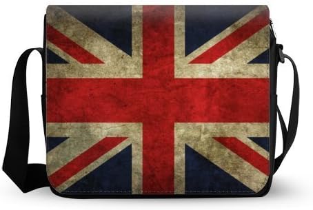 United Kingdom Union Jack UK Flag Mens Womens Daily Messenger Cross Body Shoulder Bag