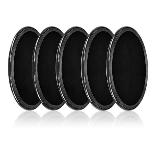 5 tappetini antiscivolo per cruscotto auto, con maggiore aderenza, lavabili e riutilizzabili, per decorazioni auto, cruscotto e telefono cellulare (rotondo).