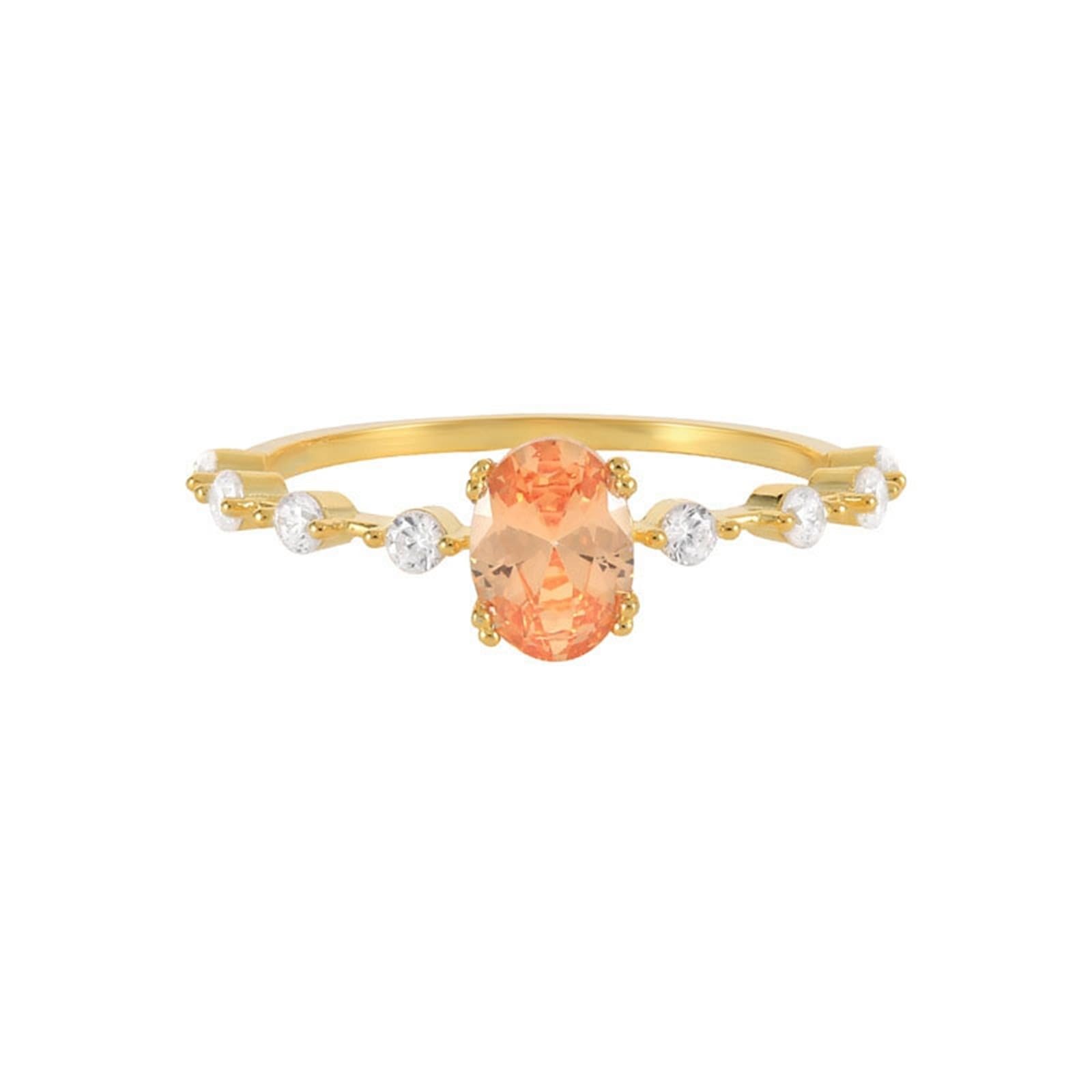 Anillo de oro para hermana como joya moderna de alta calidad 7