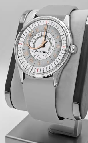 Image of DOUBLERUN Analog Watch, Silicone Strap, Roman Numerals, 24-Hour Display